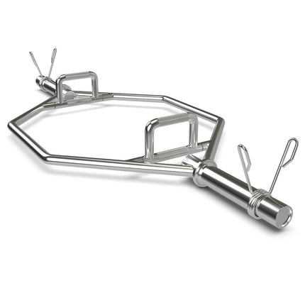 56 Inch Olympic Hexagon Deadlift Trap Bar with Folding Grips Powerlifting