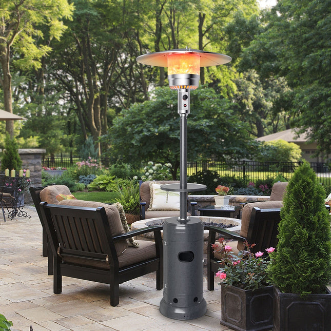 Outdoor Heater Propane Standing LP Gas Steel with Table