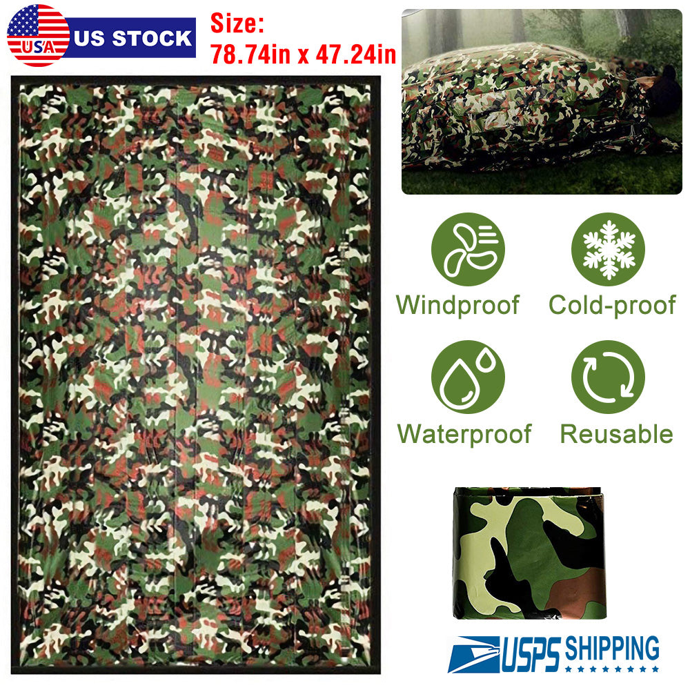 Camping Sleeping Bag Camouflage Sleeping Bag Waterproof Cold-Proof Survival Sleeping Bag