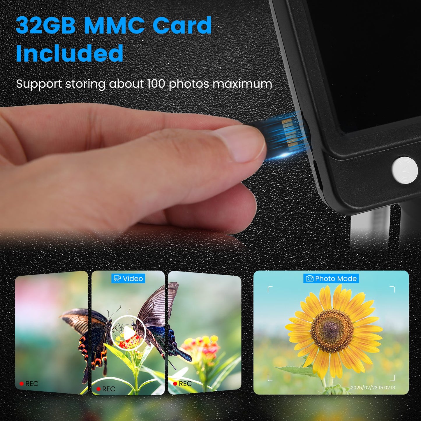 4.3Inch LCD Digital Microscope 1000X 1080P Photo Video Error Coin Magnifier with 8 Dimmable LED Lights PC Views Compatible with MacOS Windows Included