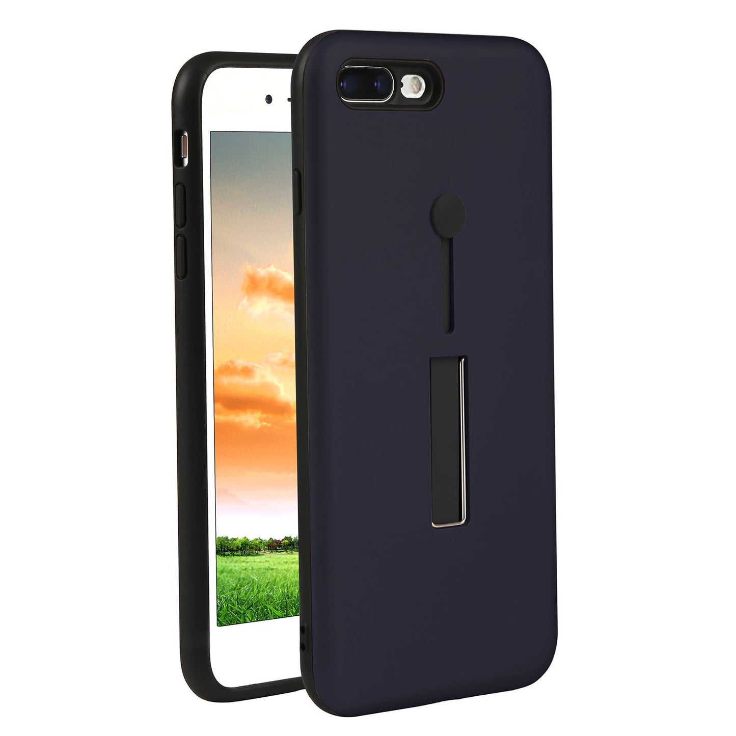 Rugged Slim Snap-on iPhone 8 Plus Case with Stand