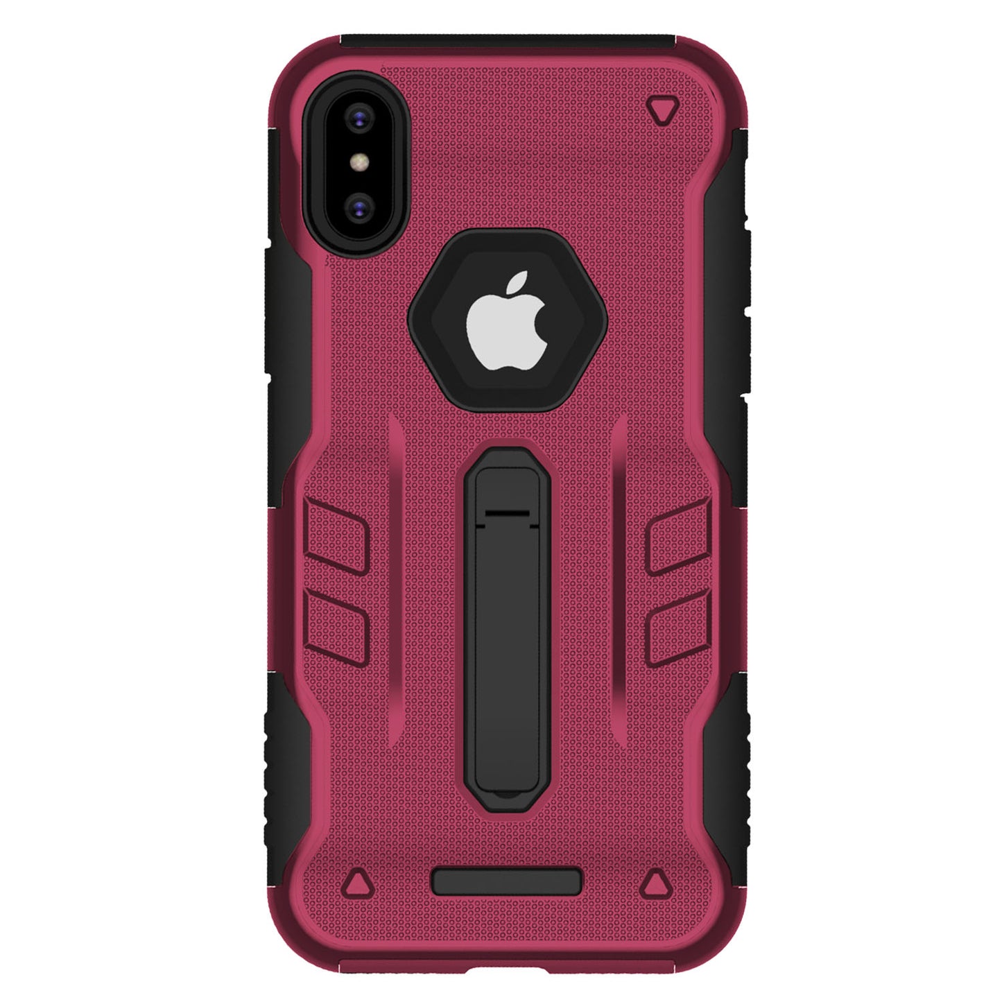 Rugged Phone Case for iPhone X Drop-protection Phone Case with Kickstand Heavy Duty Dual Layers Phone Protective Cover