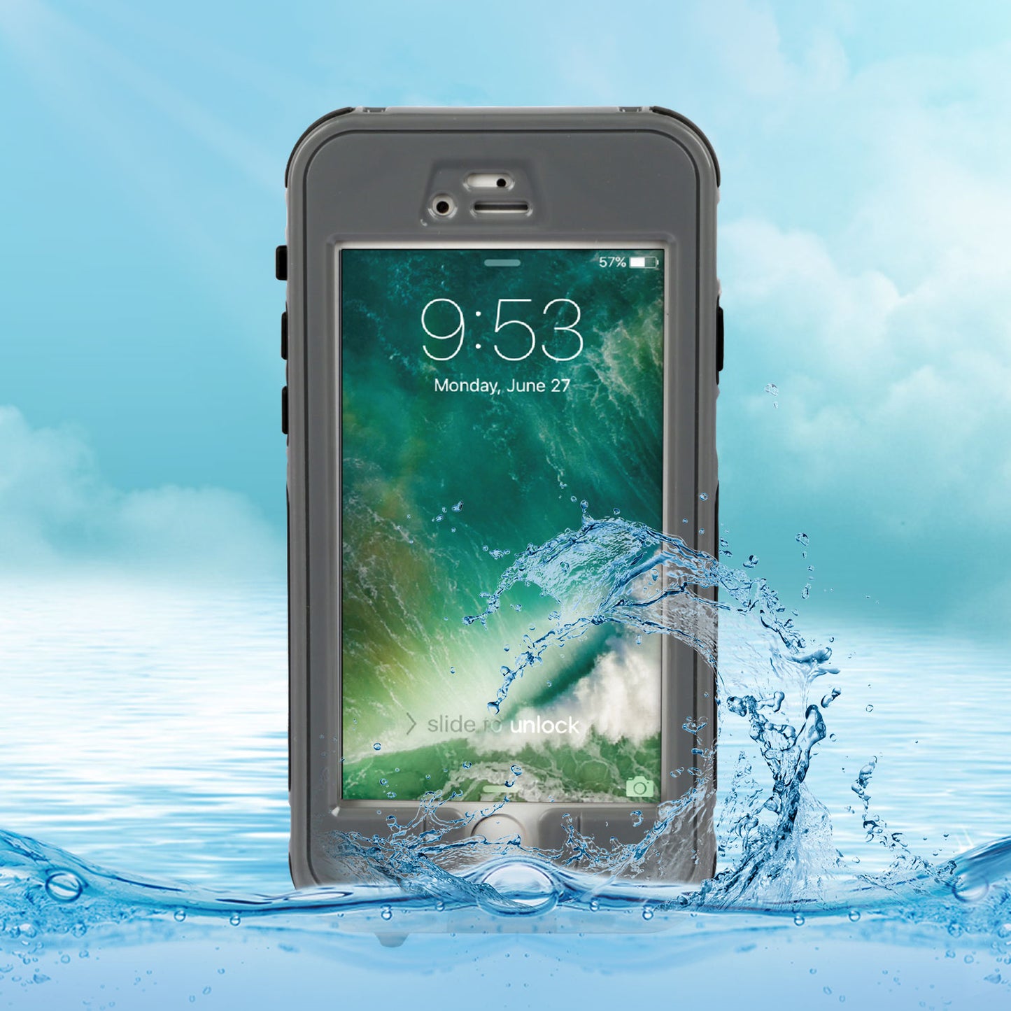 Rugged Water-proof Hybrid Full Cover Case For iPhone 7 Plus