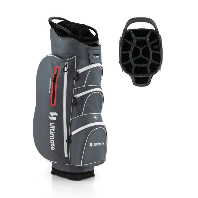 9.5 Inch Lightweight Golf Cart Bag with 15 Way Top Dividers