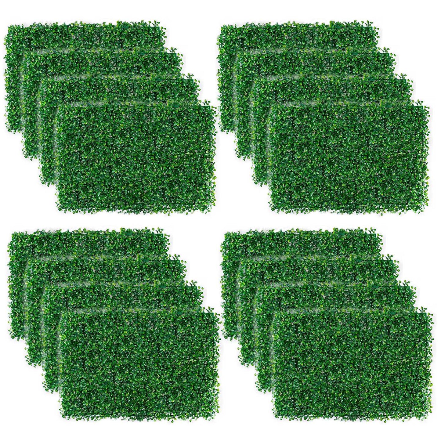 12PCS Boxwood Hedge Panels – Artificial Grass Wall & Privacy Screen