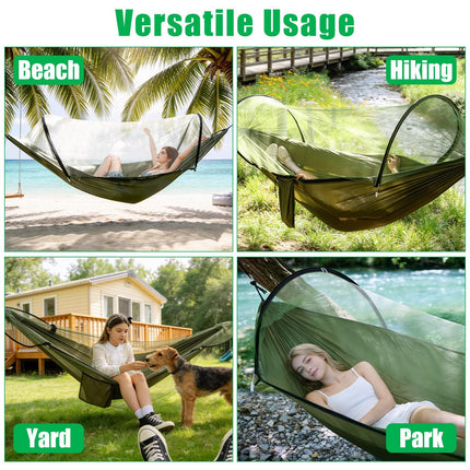 Camping Hammock with Mosquito Net 3-in-1 Portable 440lbs