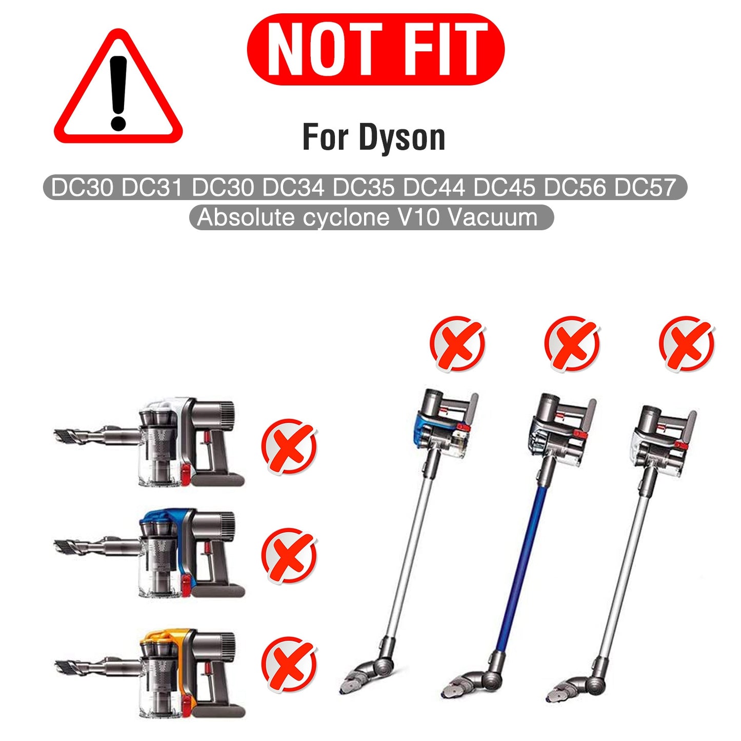 Battery Charger Compatible with Dyson Cordless Vacuum V6 V7 V8 DC58 DC59 DC61 DC62 SV03 SV04 SV05 SV06 Absolute Animal Fluffy Motorhead Vacuum Power S