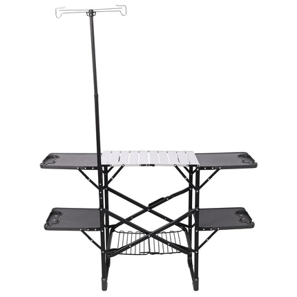 Folding Camping Kitchen Table with Heat-Resistant Top