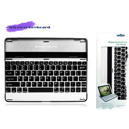 Wireless Keyboard with Aluminum Alloy Cover, Silver and Black Design