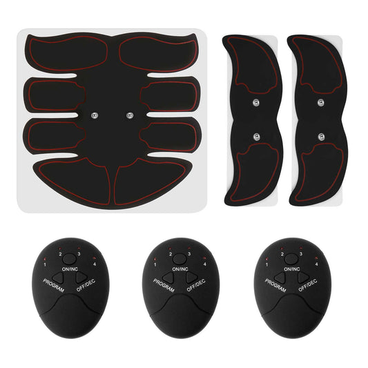 ABS Stimulator Muscle Toner EMS Abdominal Toning Belts Body Fitness Trainer w/ 6Modes