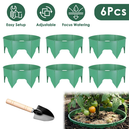 Adjustable Plant Grow Rings 10in with Hand Shovel - 12 Pack