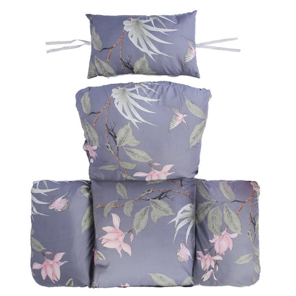 Egg Chair Cushion with Headrest - Thick Padded Swing Seat
