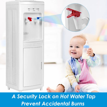 5-Gallon Hot & Cold Water Cooler with Child Safety Lock