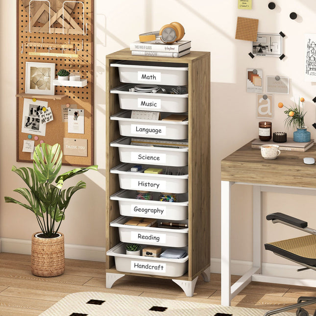 9-Tier Fruit & Vegetable Storage Rack with Slide-Out Baskets