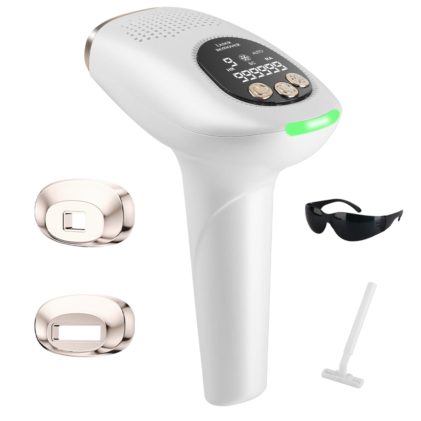 3 In 1 Ice Cooling Laser Hair Removal Painless Permanent At-Home IPL Hair Removal with 999,999 Flashes 9 Energy Levels 2 Flash Modes for Armpits Legs