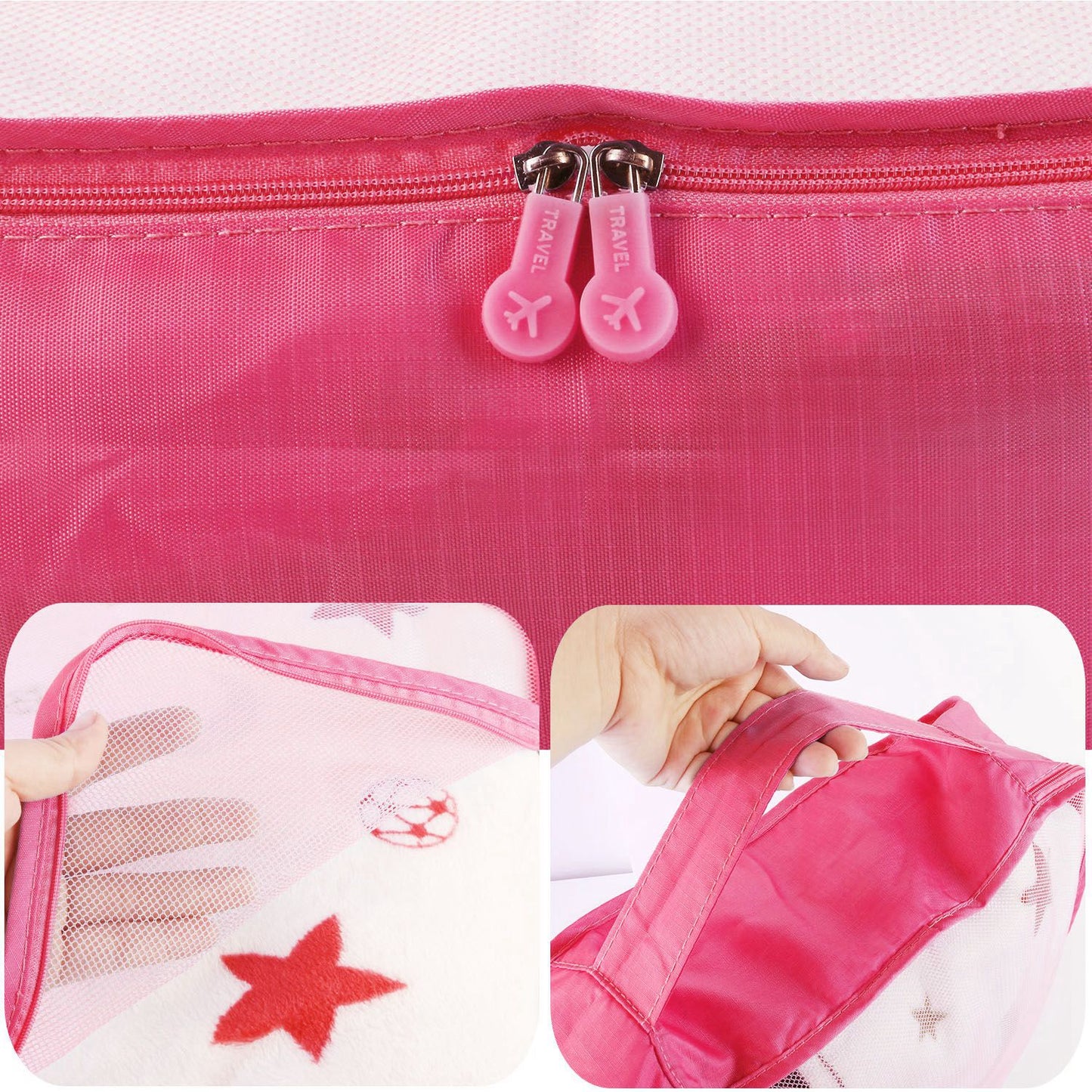 9Pcs Clothes Storage Bags Water-Resistant Travel Luggage Organizer Clothing Packing Cubes for Blouse Hosiery Stocking Underwear