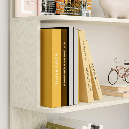 5-Tier L-Shaped Corner Bookshelf with 6 Open Shelves