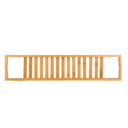 Bamboo Bathtub Tray Bath Table Bathroom Storage Rack Soap Cellphone Wine Glass Shelf Organizer