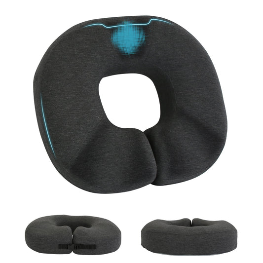 Donut Pillow Seat Cushion Memory Foam Donut Chair Cushions ErgonomicÊSeat Cushion Pad for Coccyx Prostate Sciatica Pelvic Floor Pressure Sores Office