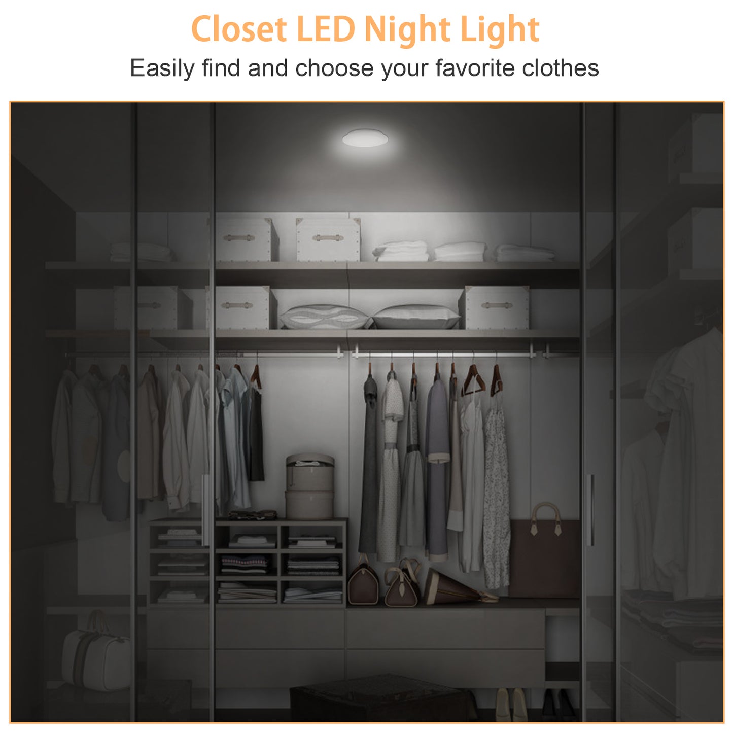 3 Pack LED Closet Lights Wireless Puck Lights w/ 26FT Remote Control Timer Dimmable Battery Operated Stick On Taps Lights for Cabinet Kitchen Stairs