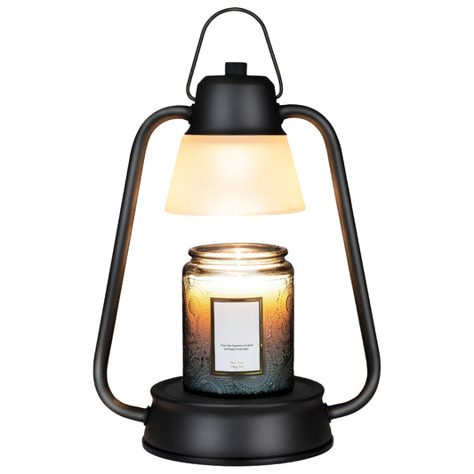 Electric Wax Melt Warmer Lamp Dimmable Fragrance Warmer Wax Candle Melter with 2 GU10 Bulbs Hanging Hook for Living Room Bathroom Office Table Decor