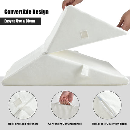 Adjustable Memory Foam Reading Sleep Back Support Pillow
