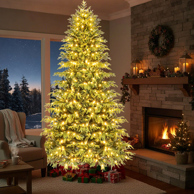 Artificial Christmas Tree with LED Lights and PVC Mixed Branch Tips