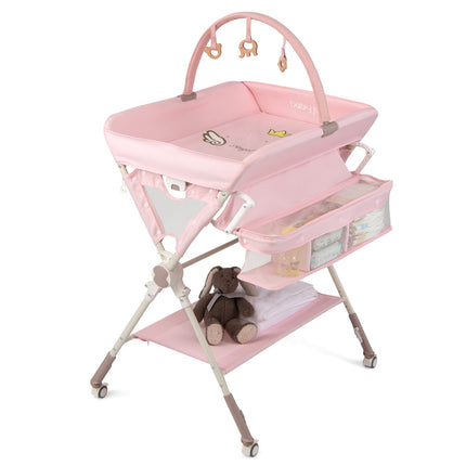 Baby Changing Table Foldable Diaper Changing Station with Storage Bag and Shelf
