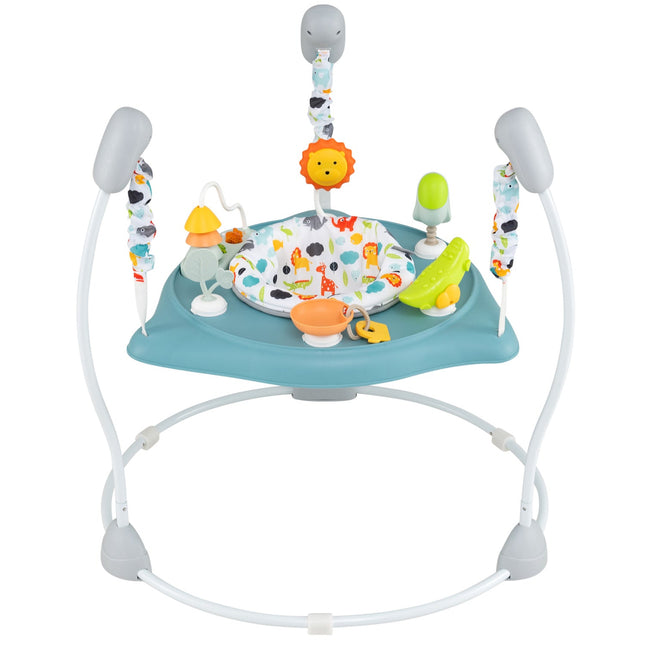 Baby Jump and Play Activity Center with Rotatable Seat and Interactive Toys