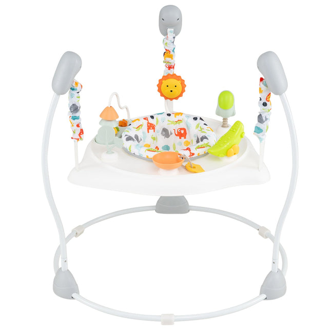 Baby Jump and Play Activity Center with Rotatable Seat and Interactive Toys