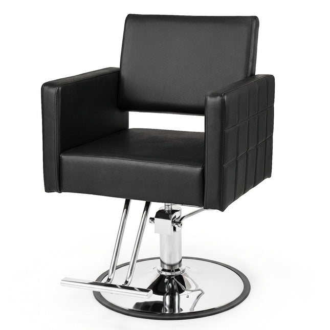 Hydraulic Salon Chair with Adjustable Height & 360° Swivel
