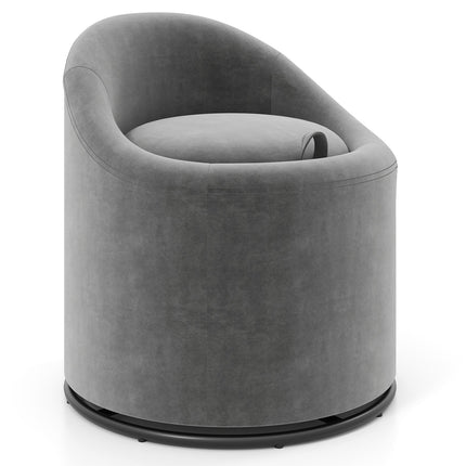 Barrel Chair with Storage 360¬∞ Swivel Upholstered Vanity Chair