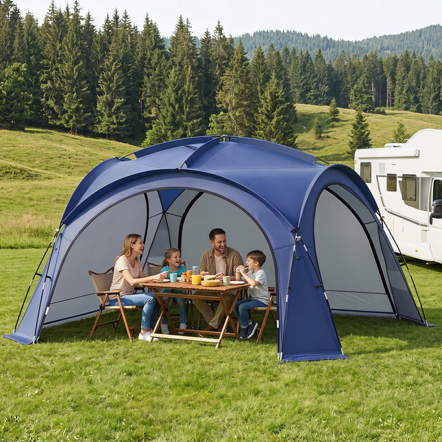 Large Beach Tent for 12-15 People with Removable Sidewalls