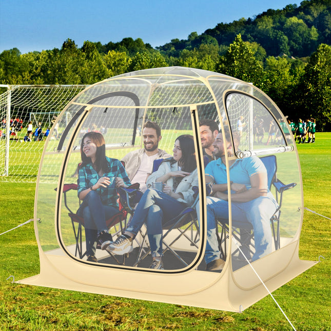 Instant Pop up Sports Tent with Carrying Bag and Floor Mat for 1-2/5-6 People