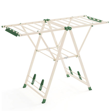 Clothes Drying Rack with Height Adjustable Wings