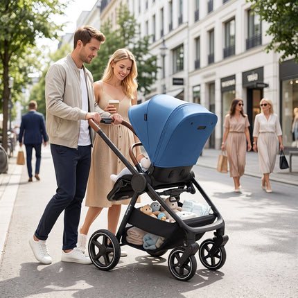 Convertible Baby Stroller with Car Seat Adapters