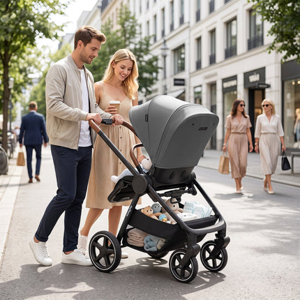 Convertible Baby Stroller with Car Seat Adapters