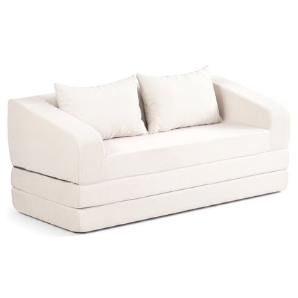 Corduroy Loveseat Sleeper Sofa with Removable Cushions