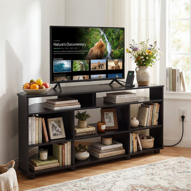 Corner TV Stand for TVs up to 55 Inch with Storage