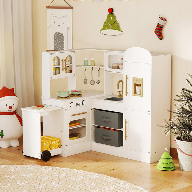 Corner Kitchen with Lights and Sounds for Kids Ages 3+