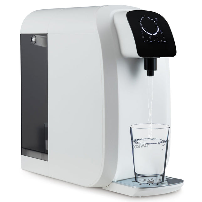 Countertop Reverse Osmosis Water Filter 5-Stage RO + PPC Water Filtration System with UV Light-White