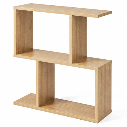 3-Tier S-Shape Storage Shelf with Open Shelves