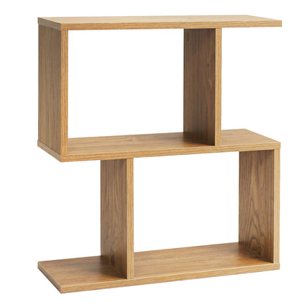 3-Tier S-Shape Storage Shelf with Open Shelves