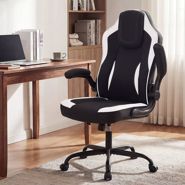 Ergonomic Computer Office Chair with 90¬∞ Flip-up Armrests