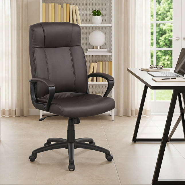 Ergonomic Office Chair with Rocking Function - Faux Leather