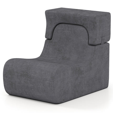 Floor Chair Lazy Sofa with Detachable Headrest