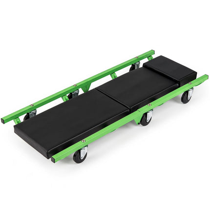 Foldable Automotive Creeper with 360° Swivel Wheels 330 lbs