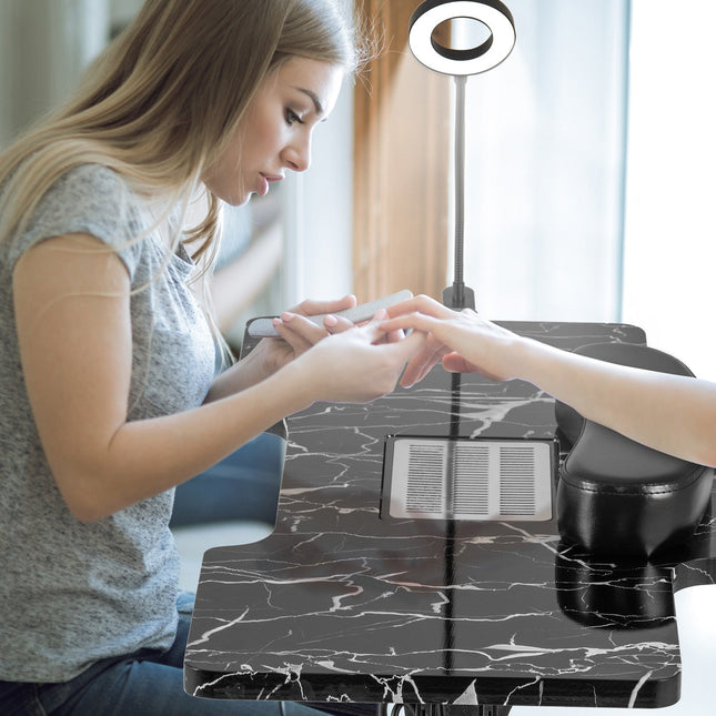 Folding Manicure Nail Table with Electric Dust Collector
