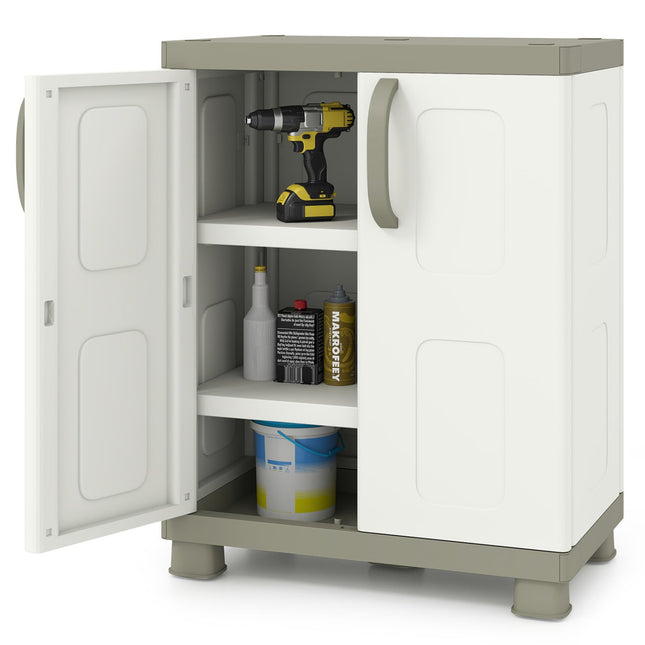 Freestanding Buffet Cabinet Sideboard with 2 Doors and Adjustable Shelves for Kitchen and Garage