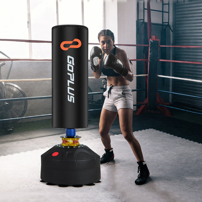 Freestanding Punching Bag Kickboxing Bag with Stand and Suction Cup Base
